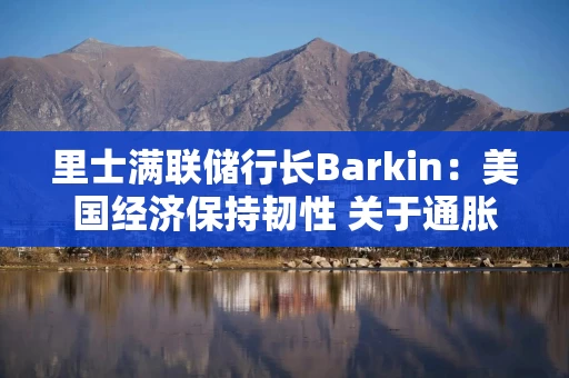 里士满联储行长Barkin：美国经济保持韧性 关于通胀“仍有工作要做”