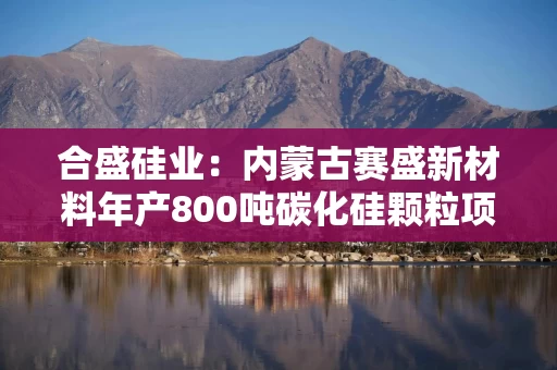 合盛硅业：内蒙古赛盛新材料年产800吨碳化硅颗粒项目一次性点火成功