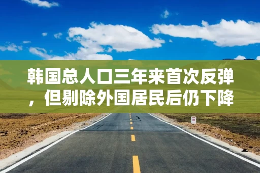 韩国总人口三年来首次反弹，但剔除外国居民后仍下降0.2%