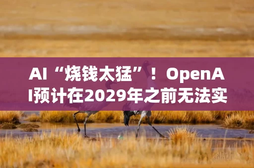 AI“烧钱太猛”！OpenAI预计在2029年之前无法实现盈利