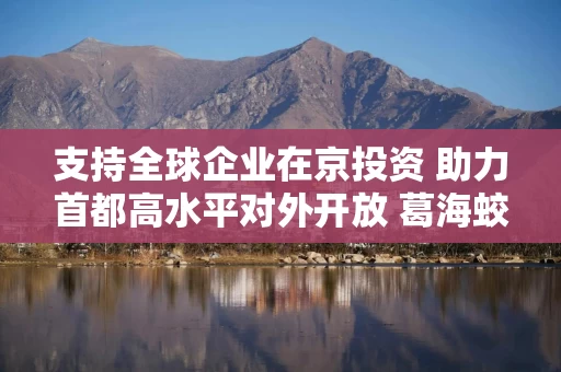 支持全球企业在京投资 助力首都高水平对外开放 葛海蛟出席投资北京全球金融服务网络体系启动会并致辞