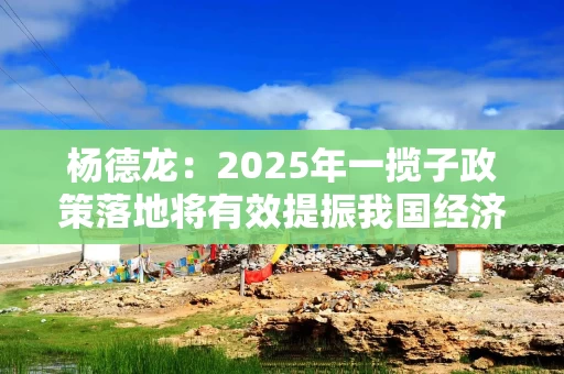 杨德龙：2025年一揽子政策落地将有效提振我国经济增长 资本市场迎来新的投资机遇