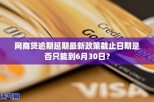 网商贷逾期延期最新政策截止日期是否只能到6月30日？