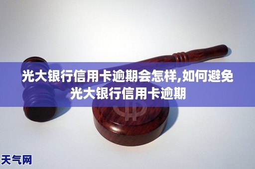 光大信用卡逾期什么后果,如何避免光大银行信用卡逾期