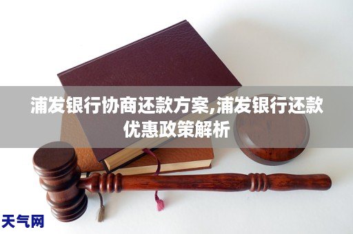 浦发银行协商还款办法,浦发银行还款优惠政策解析