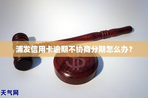 浦发信用卡逾期不协商分期怎么办？