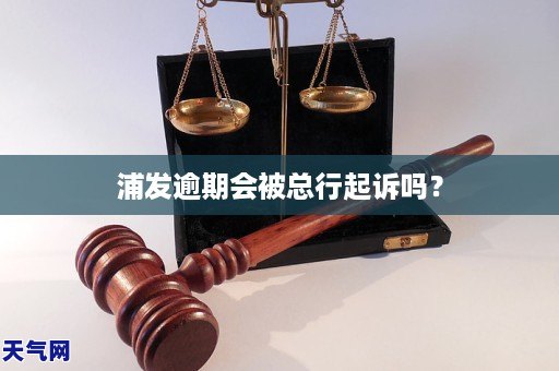 浦发逾期会被总行起诉吗？