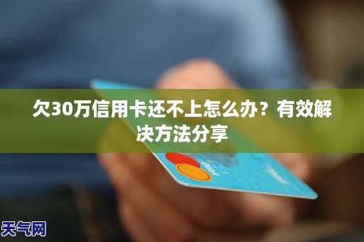 欠30万信用卡还不上怎么办？有效解决     分享