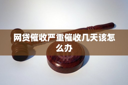 网贷催收严重催收几天该怎么办