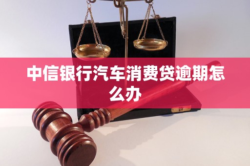 中信银行汽车消费贷逾期怎么办