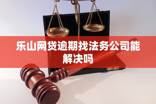 乐山网贷逾期找法务公司能解决吗