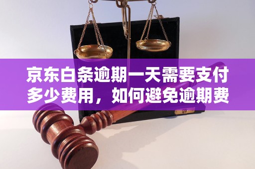 京东白条逾期一天需要支付多少费用，如何避免逾期费用增加