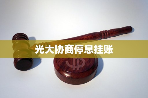 光大协商停息挂账