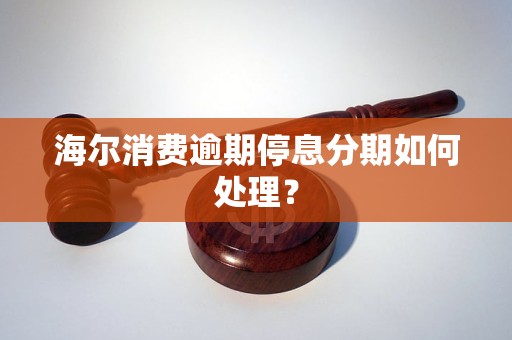 海尔消费逾期停息分期如何处理？