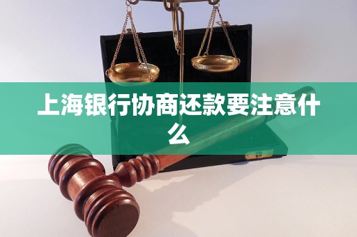 上海银行协商还款要注意什么