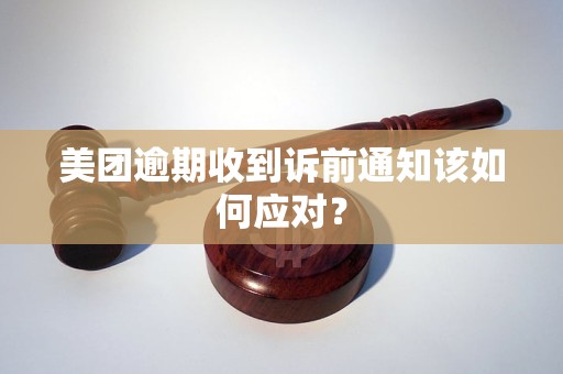 美团逾期收到诉前通知该如何应对？