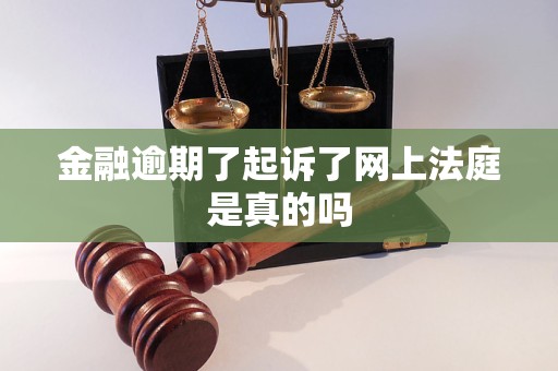 金融逾期了起诉了网上法庭是真的吗