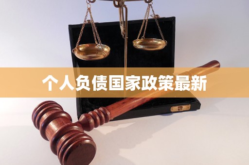 个人负债国家政策最新