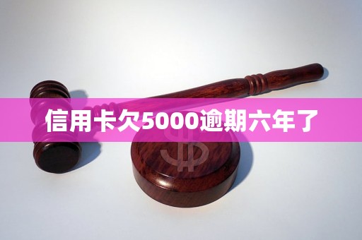 信用卡欠5000逾期六年了