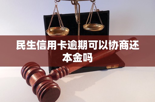 民生信用卡逾期可以协商还本金吗