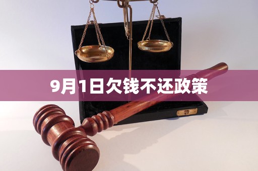 9月1日欠钱不还政策