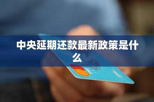 中央延期还款最新政策是什么