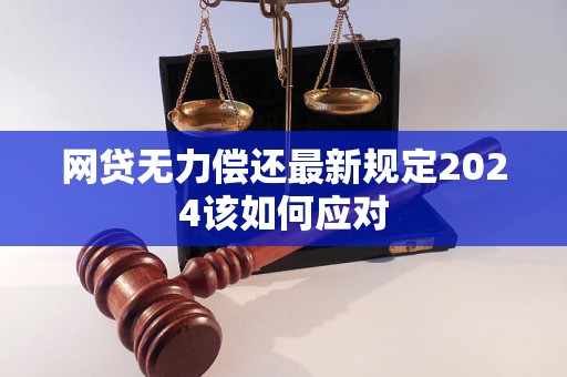 网贷无力偿还最新规定2024该如何应对