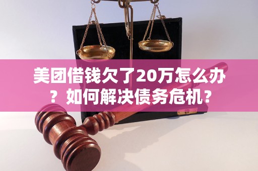 美团借钱欠了20万怎么办？如何解决债务危机？