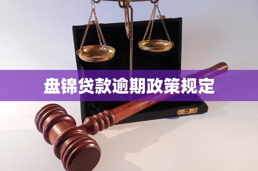 盘锦贷款逾期政策规定