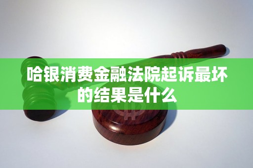 哈银消费金融法院起诉最坏的结果是什么